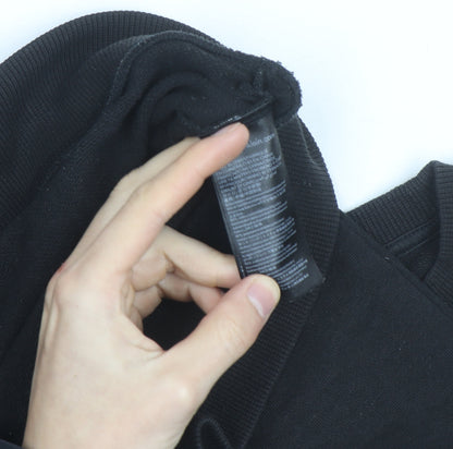 Calvin Klein Jeans Men's Black Logo Crew Neck Sweatshirt L