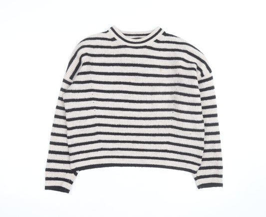 Whistles Women’s Multicoloured Striped Wool Blend Pullover Jumper XS