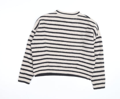 Whistles Women’s Multicoloured Striped Wool Blend Pullover Jumper XS