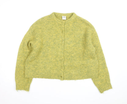 Urban Outfitters Women’s Green Wool Blend Cardigan M Relaxed Fit Knit