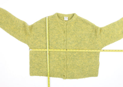 Urban Outfitters Women’s Green Wool Blend Cardigan M Relaxed Fit Knit
