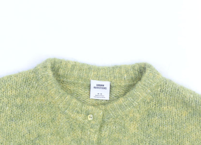 Urban Outfitters Women’s Green Wool Blend Cardigan M Relaxed Fit Knit