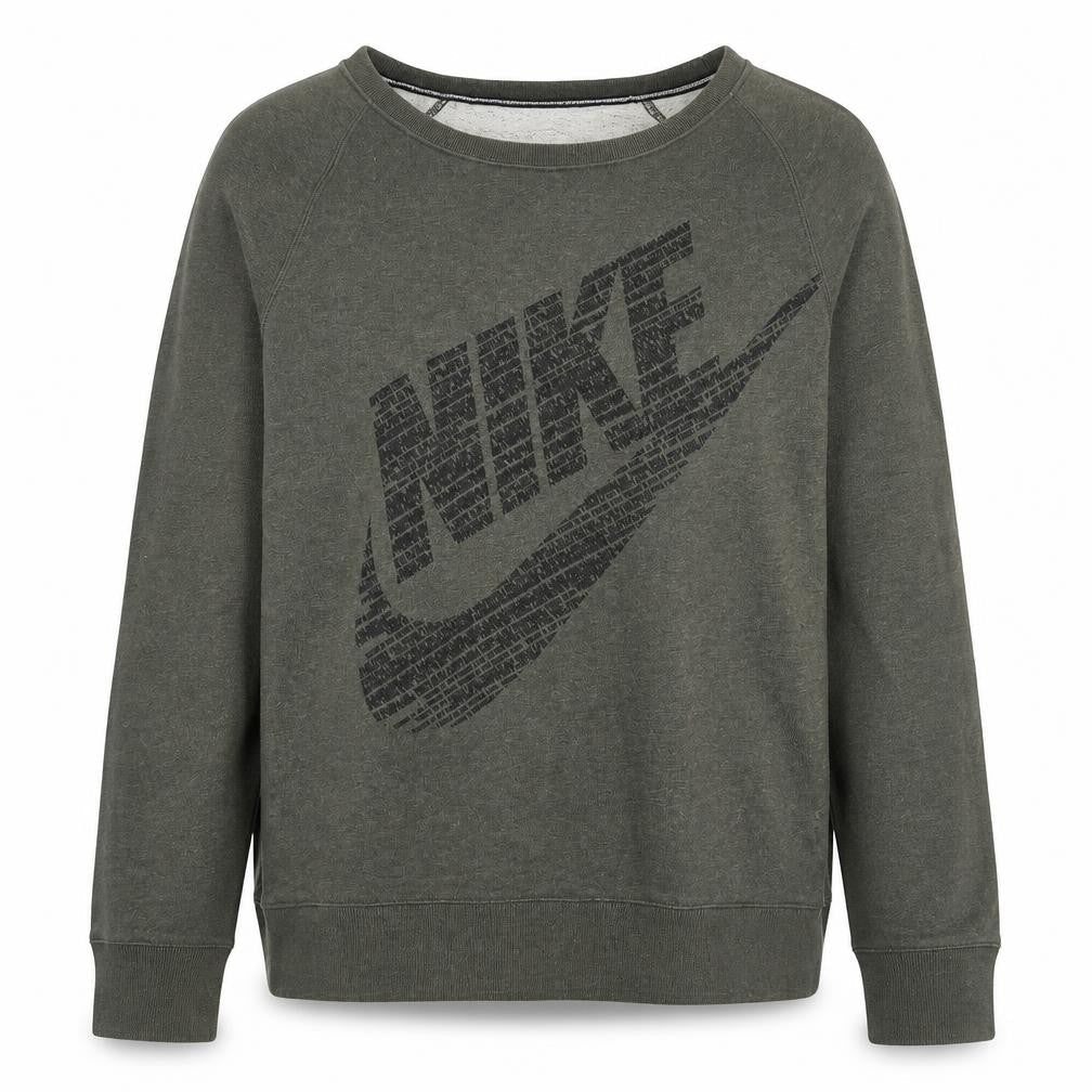 Nike Men's Green Crew Neck Pullover Sweatshirt Size S