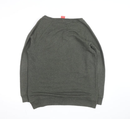 Nike Men's Green Crew Neck Pullover Sweatshirt Size S