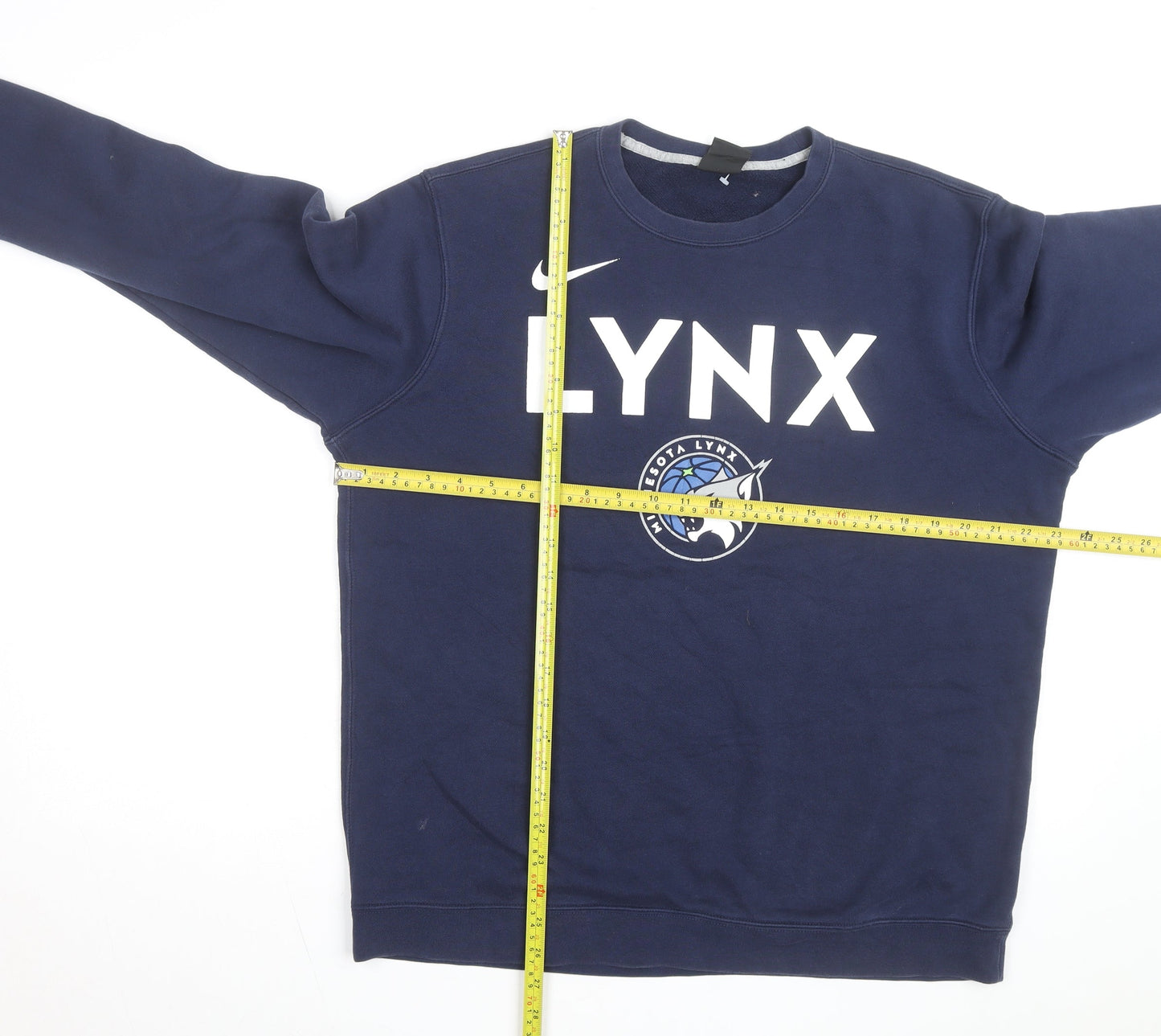 Nike Men's Blue Lynx Crew Neck Sweatshirt Size L Sports Pullover
