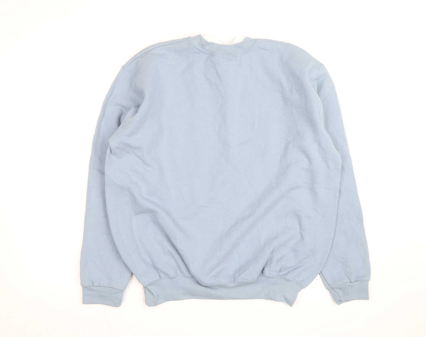 Day Breeze Women’s Blue Rhinestone Crew Neck Pullover Sweatshirt L