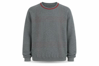Emostar Men's Green Check Knit Pullover Jumper Size L