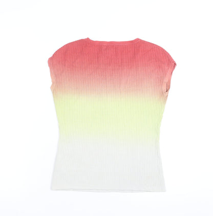 Jones New York Womens Multicoloured Knit T-Shirt Size S