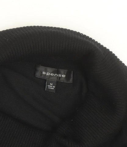 Spense Womens Blue Black Striped Roll Neck Jumper Size M