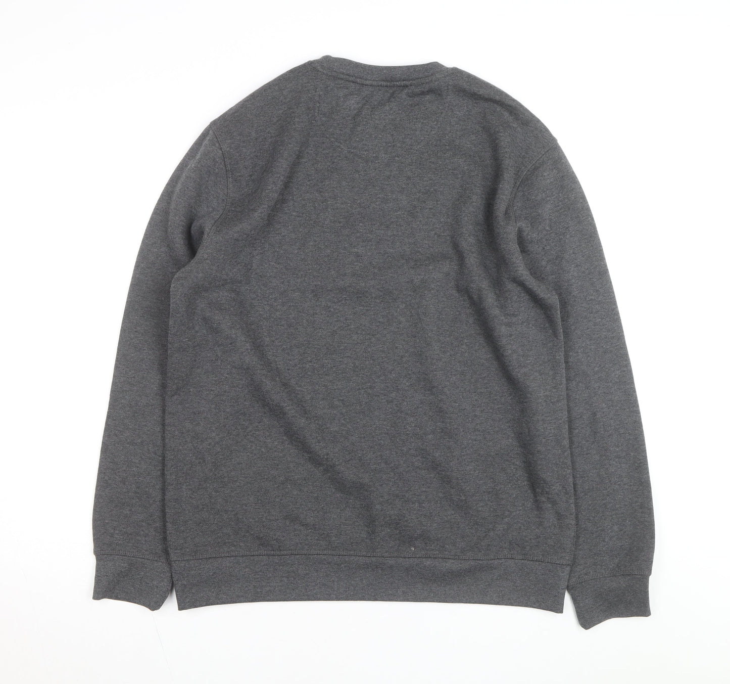 Athletic Works Mens Grey Crew Neck Pullover Sweatshirt M Regular Fleece