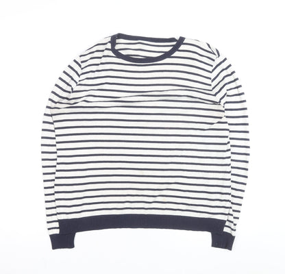 ASOS Women’s Multicoloured Striped Crew Neck Pullover Jumper Size 14