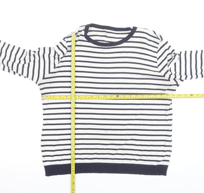 ASOS Women’s Multicoloured Striped Crew Neck Pullover Jumper Size 14
