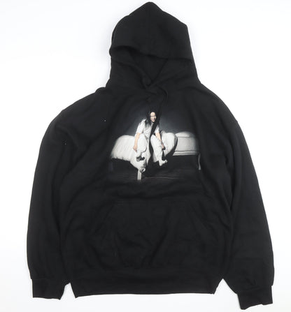 Billie Eilish Unisex Black XL Pullover Hoodie Graphic Fleece