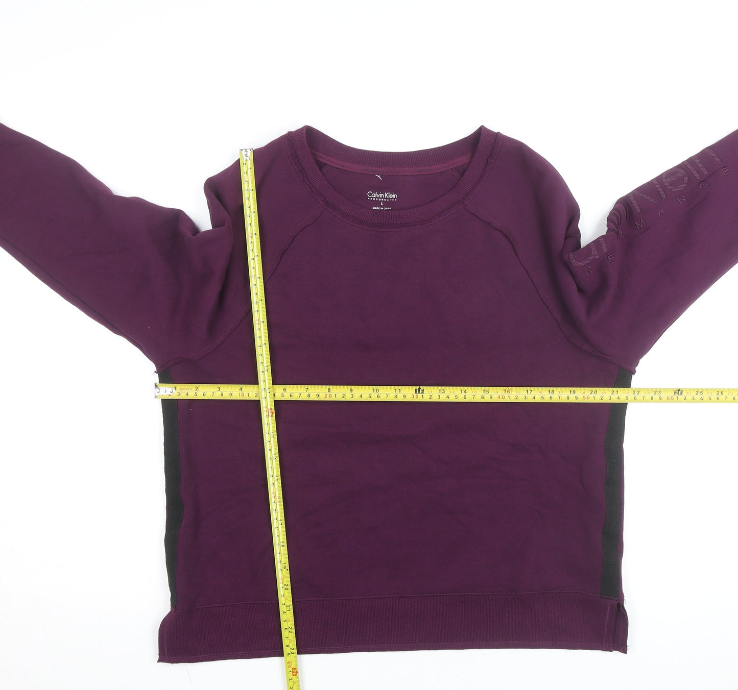 Calvin Klein Men's Purple Crew Neck Performance Sweatshirt L
