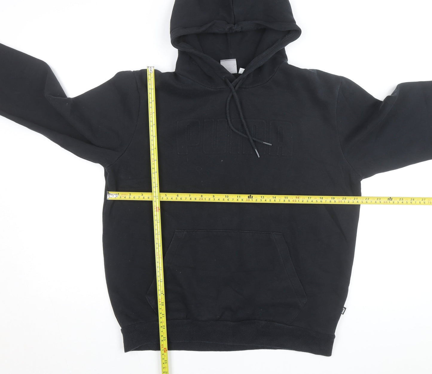Puma Men's Black Pullover Hoodie Medium Fleece Sportswear