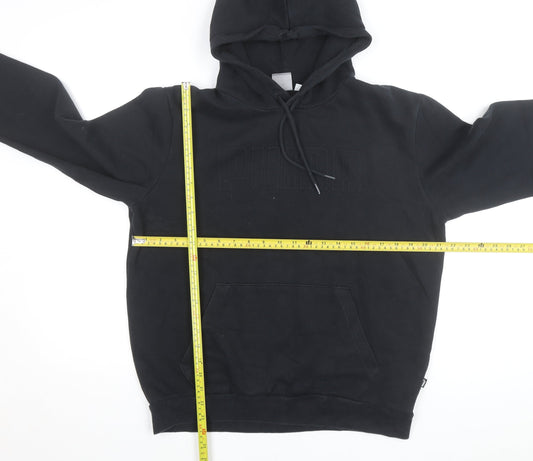 Puma Men's Black Pullover Hoodie Medium Fleece Sportswear