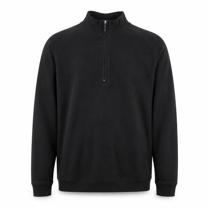 Kirkland Men's Black XL 1/2 Zip Cotton Sweatshirt