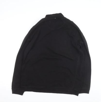 Kirkland Men's Black XL 1/2 Zip Cotton Sweatshirt