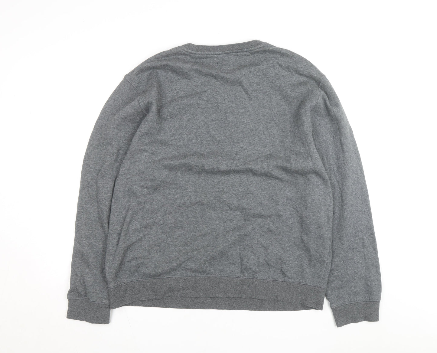 Everlast Men’s Grey XL Fleece Lined Crew Neck Pullover Sweatshirt
