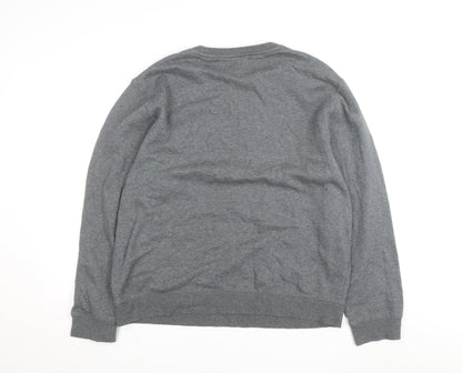 Everlast Men’s Grey XL Fleece Lined Crew Neck Pullover Sweatshirt