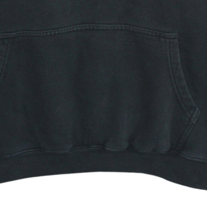 Stussy Men's Black Pullover Logo Hoodie Size M Fleece
