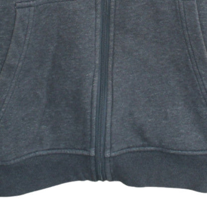 Calvin Klein Men's Grey XL Full Zip Hoodie with Logo Design