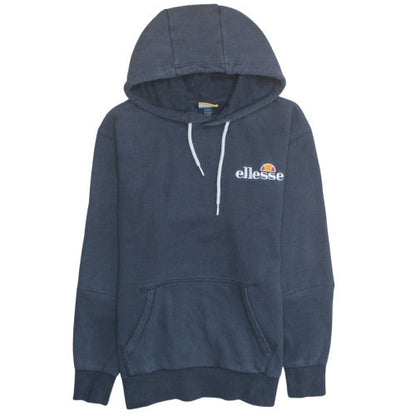Ellesse Men's Blue Pullover Hoodie Size L Logo Fleece Sweatshirt