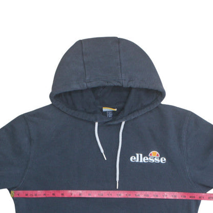 Ellesse Men's Blue Pullover Hoodie Size L Logo Fleece Sweatshirt