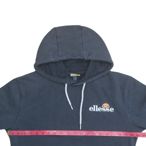 Ellesse Men's Blue Pullover Hoodie Size L Logo Fleece Sweatshirt