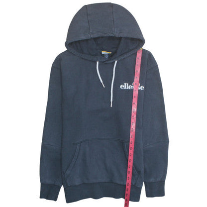 Ellesse Men's Blue Pullover Hoodie Size L Logo Fleece Sweatshirt