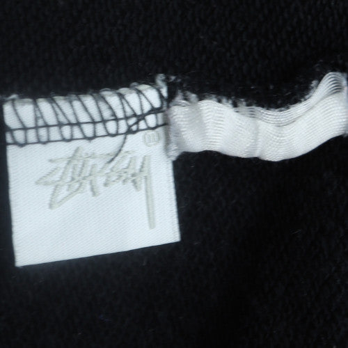 Stussy Men's Black Large Pullover Hoodie Yin Yang Logo Sweatshirt