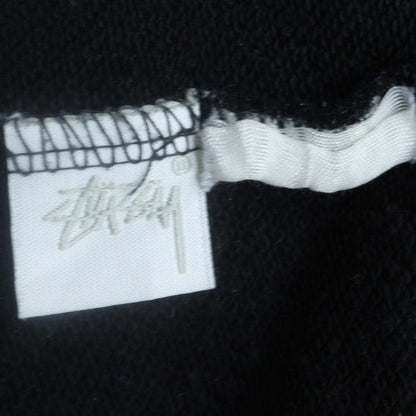 Stussy Men's Black Large Pullover Hoodie Yin Yang Logo Sweatshirt