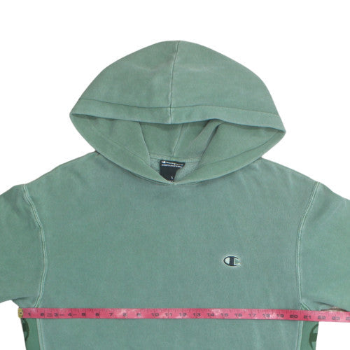 Champion Mens Green Pullover Hoodie Small Cotton Blend Sweatshirt