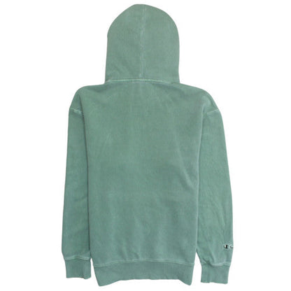 Champion Mens Green Pullover Hoodie Small Cotton Blend Sweatshirt