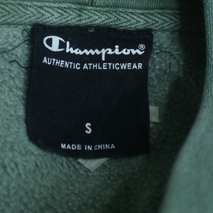 Champion Mens Green Pullover Hoodie Small Cotton Blend Sweatshirt