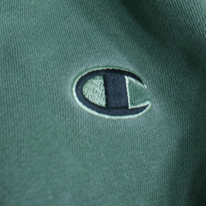 Champion Mens Green Pullover Hoodie Small Cotton Blend Sweatshirt