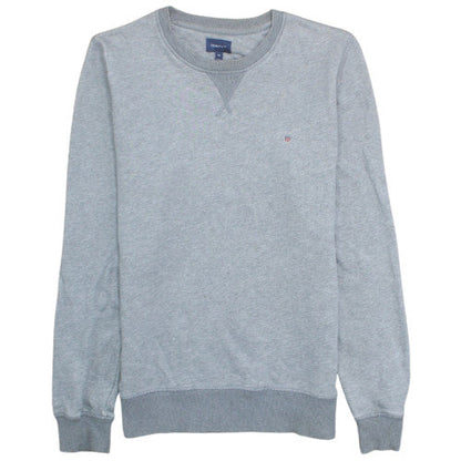 GANT Men's Grey Crew Neck Pullover Sweatshirt M Regular Fit