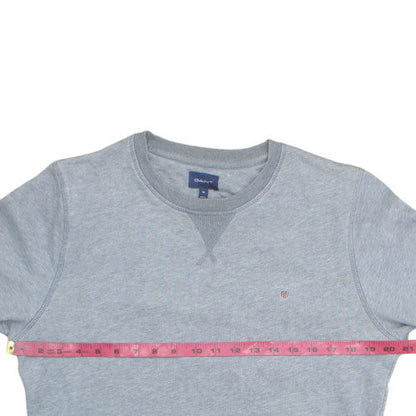 GANT Men's Grey Crew Neck Pullover Sweatshirt M Regular Fit