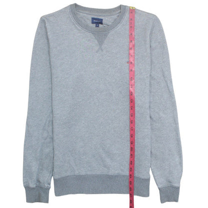 GANT Men's Grey Crew Neck Pullover Sweatshirt M Regular Fit