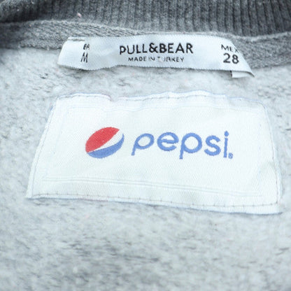 Pull & Bear Men’s Grey Pepsi Logo Pullover Sweatshirt M