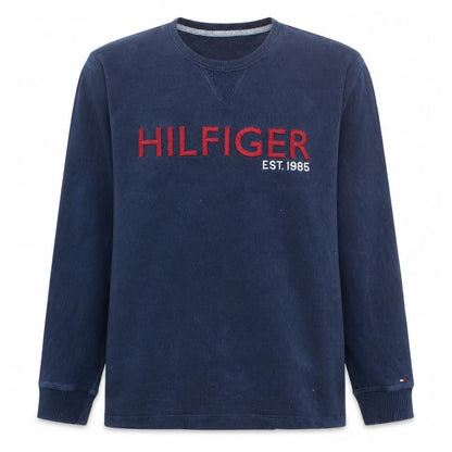 Tommy Hilfiger Men's Blue Crew Neck Pullover Sweatshirt Size L