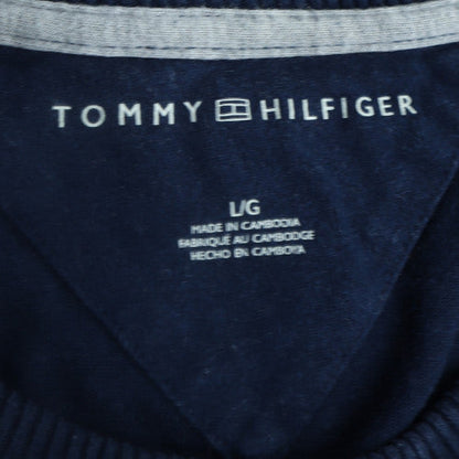 Tommy Hilfiger Men's Blue Crew Neck Pullover Sweatshirt Size L