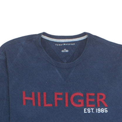 Tommy Hilfiger Men's Blue Crew Neck Pullover Sweatshirt Size L