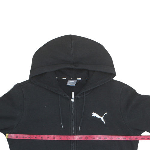 Puma Men's Black Full Zip Hoodie Size S Regular Fit Cotton Blend
