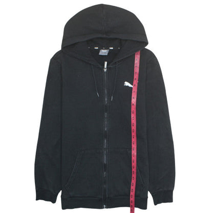 Puma Men's Black Full Zip Hoodie Size S Regular Fit Cotton Blend
