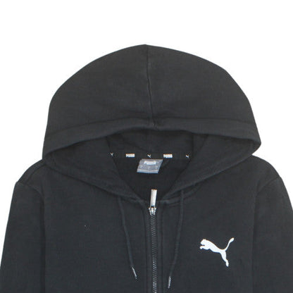 Puma Men's Black Full Zip Hoodie Size S Regular Fit Cotton Blend