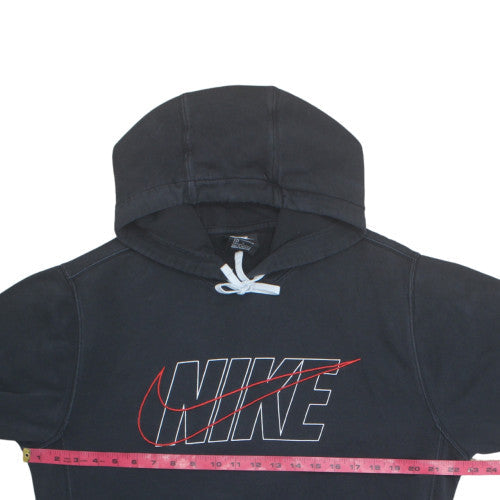 Nike Men's Black Pullover Hoodie M Sports Logo Fleece Sweatshirt