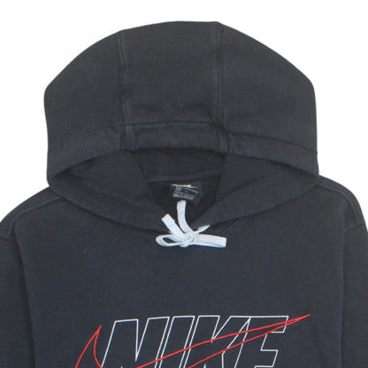Nike Men's Black Pullover Hoodie M Sports Logo Fleece Sweatshirt