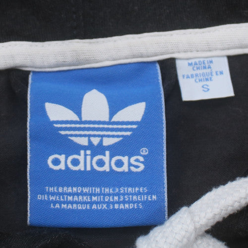 Adidas Mens Black Full Zip Hoodie S Cotton Blend Sportswear