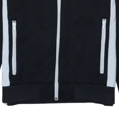 Adidas Mens Black Full Zip Hoodie S Cotton Blend Sportswear